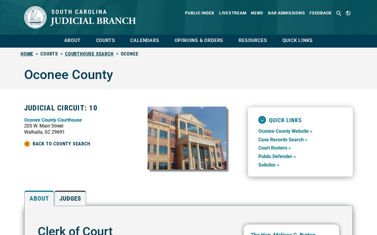 Oconee County criminal court record directory