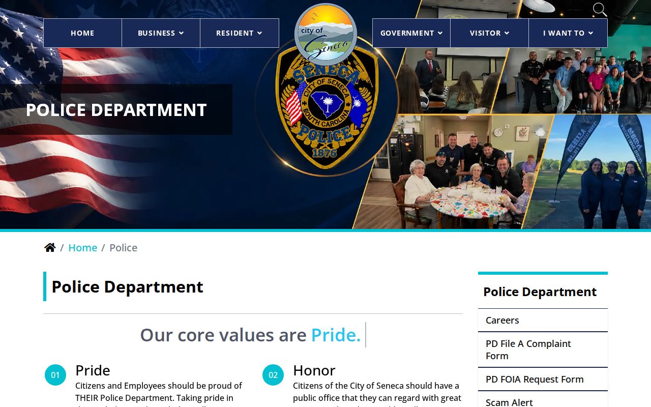Seneca criminal records and police department information